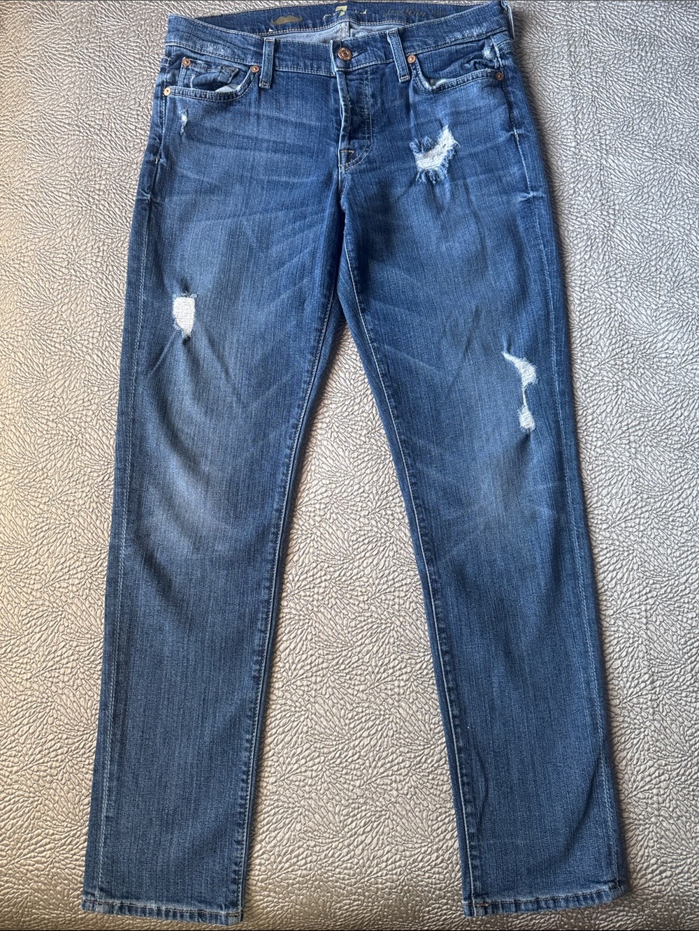 7 For All Mankind Josefina skinny boyfriend jeans limited edition